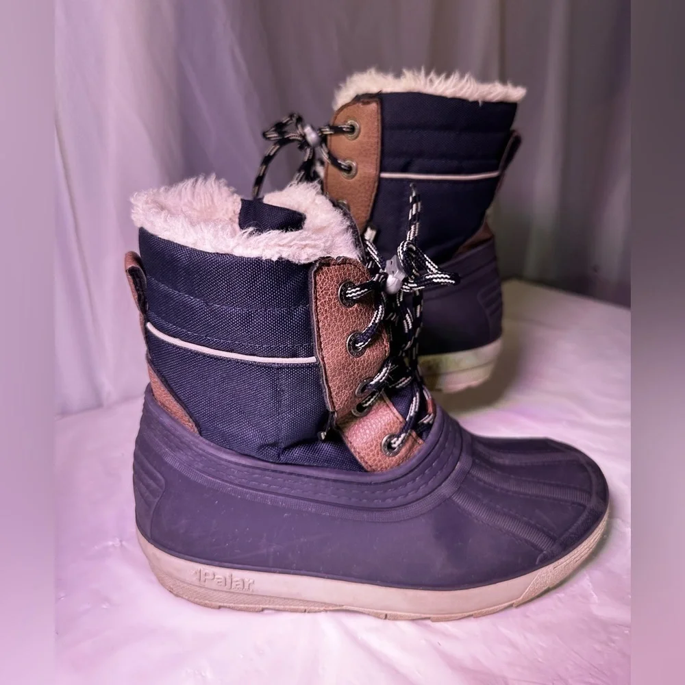 Pajar Black and Cream Winter Boots